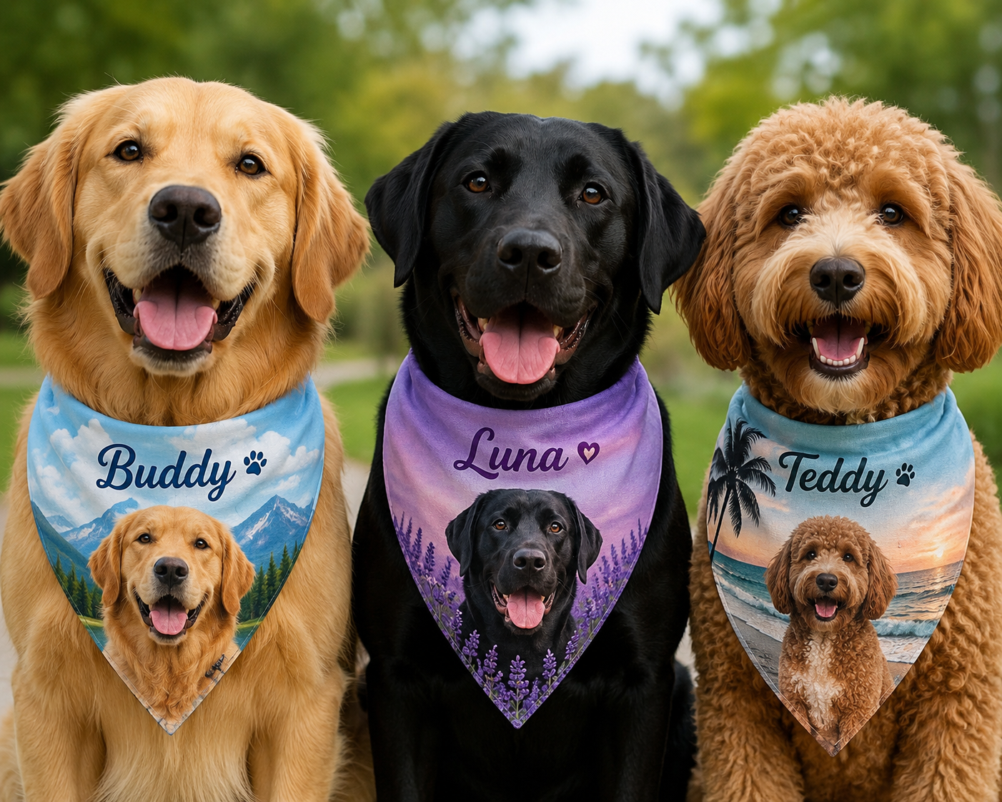 Personalized Dog Bandana